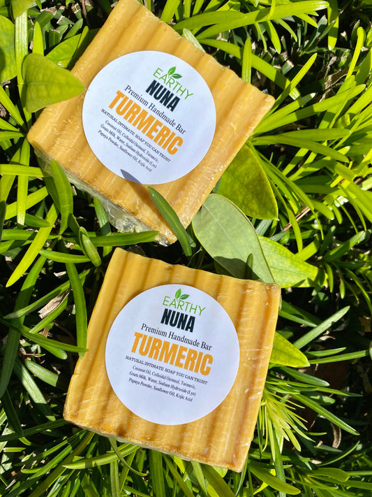 kojic Turmeric Soap Kojic acid and turmeric soap for skin brightening this soap brightens dark spots and hyperpigmentation on face and body earthy Nuna